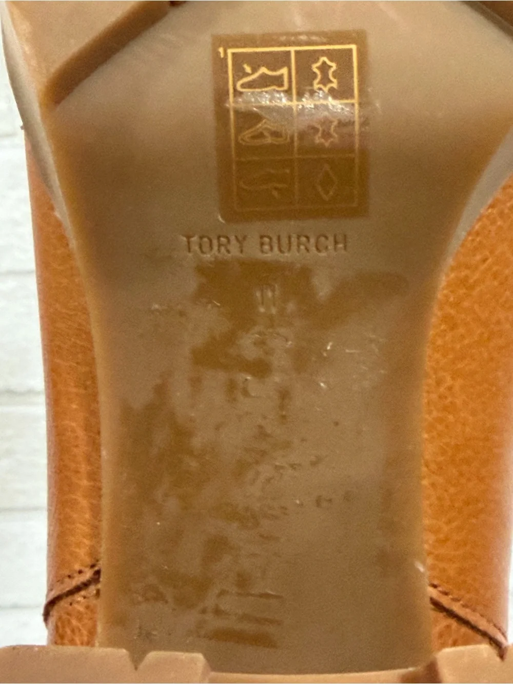 TORY BURCH CARSON LUG SOLE ANKLE BOOT - Toasted Caramel - Sz - 11 .US